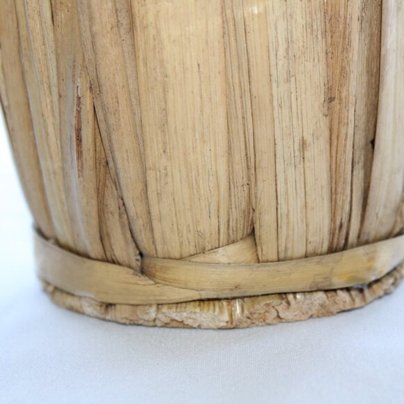 Vintage Rare Christmas Mary And Joseph Carved Cornhusk Wood Set Figures - Picture 12 of 16